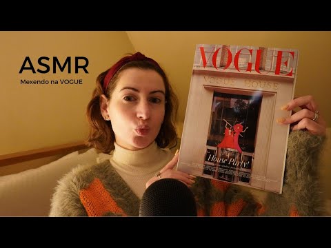 ASMR - Mexendo na revista VOGUE (Sons de Papel) | SOLANGE PRATA