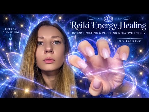 ASMR Intense Reiki Healing ⚡ Aggressive Energy Pulling & Plucking | No Talking