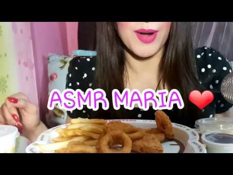 Onion Rings + Nuggets + Fries [Eating Sounds] ASMR