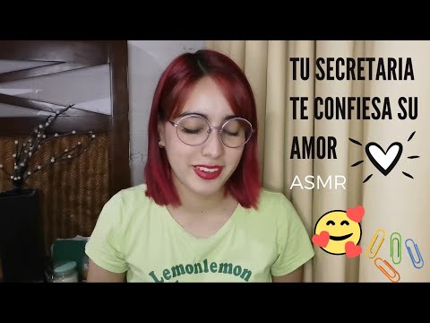 Asmr - Tu secretaria te confiesa su amor