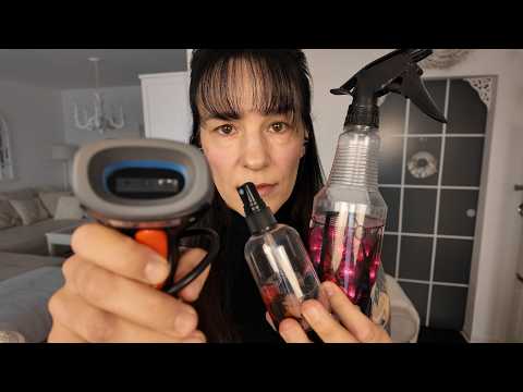 spraybottles & scanner asmr