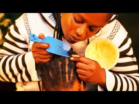 soft whisper asmr✨ scalp nitpicking scratching massage for deep sleep