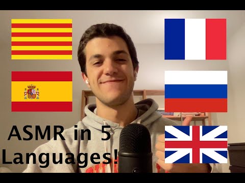 1 Minute ASMR in 5 Different Languages (Russian, French, Spanish)