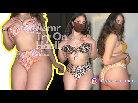 ASMR💕HOT Summer  weather Try On Haul💕with fabric and skin scratches!