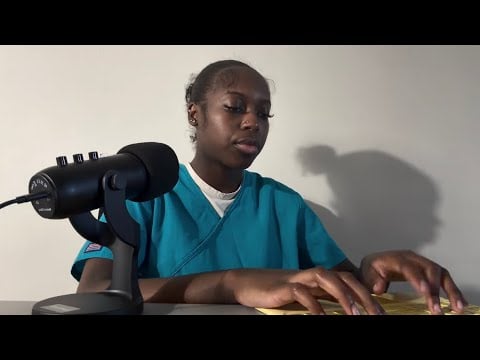 ASMR Nurse Checkup Role-Play 👩🏾‍⚕️🤒 (Personal Attention, Pen Writing, Keyboard Typing)