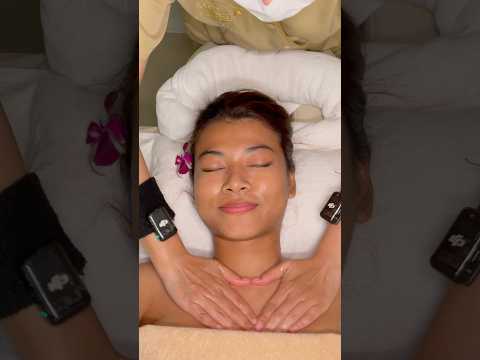 ASMR: Milky Massage on HOT Jade Bed #shorts