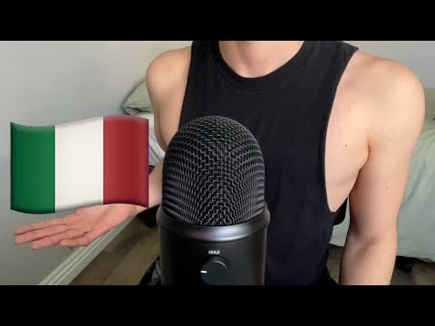 ASMR | My first ASMR video in Italian (ASMR in Italiano)