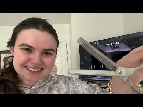 ASMR haircut roleplay! (with REAL tools!)