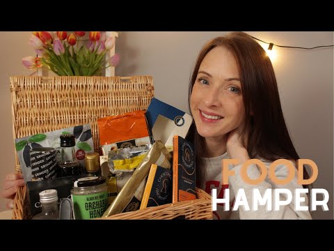 ASMR - Christmas Food Hamper Show and tell 🧀🍫🥃