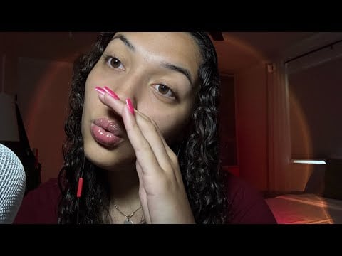 ASMR fast mouth sounds and spit painting 😋💗