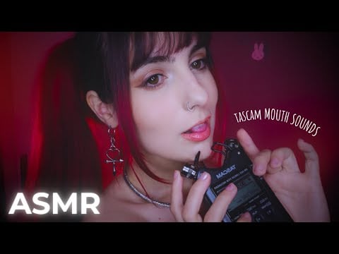 ASMR 🌙 Tascam Slow Mouth Sounds ⭐ (No talking)