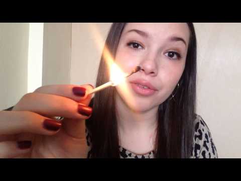 ASMR - Match Lighting & Whispered Ramble (Twitter, Q&A Video + More)