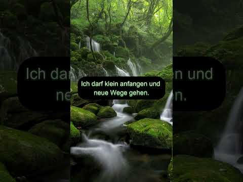 Positive Affirmationen ich bin nicht allein, das Leben trägt mich
