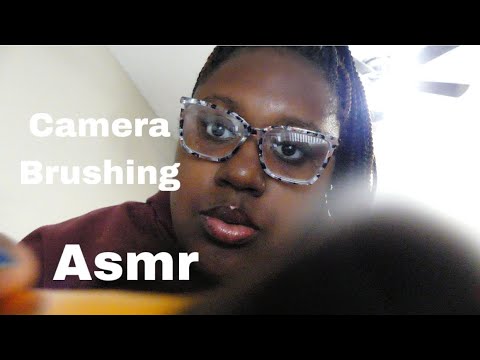 ASMR *camera brushing and repeating trigger words | Janay D ASMR