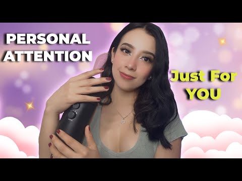 ASMR |  Personal Attention | Rain Sounds to melt your STRESS 👄