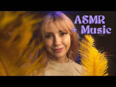 (MUSIC VERSION) 🪶 Sleep Combo! 😴 Layered Unintelligible Whispers + Personal Attention ASMR