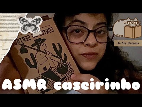 ASMR caseirinho | 📖 Leitura relaxante de cordéis | Sussurros suaves & páginas virando ✨🌙