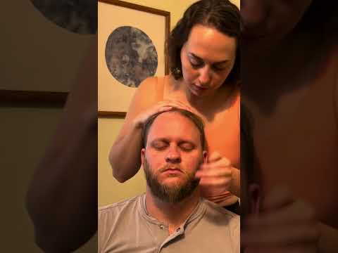 ASMR Eyebrow Massage Real Person #relaxing #asmr #asmrmassage #asmrfacemassage #eyebrowmassage