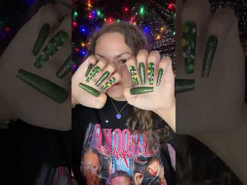 XXL NAILS tapping + clacking💚✨ #asmr #nails #nailart #diynails #bestlifebybrooke #tingles #sleepaid