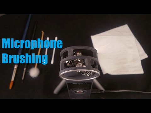 ASMR Microphone brushing (Wear Earphones)