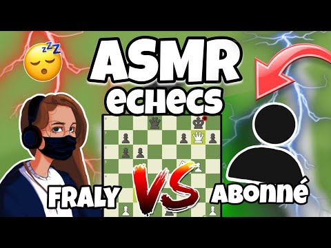 ASMR Français • chuchotement intenses J'affronte des abonnés aux echecs (pour dormir vite !) 😴