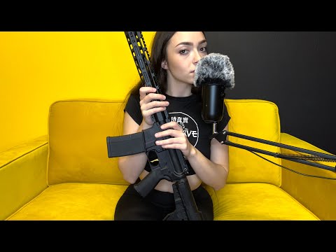 ASMR Intense AR Pistol Gun,Magazine, Tapping,Whispering, Sleep Sounds