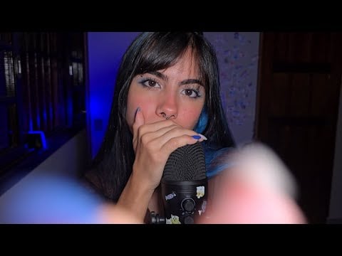 ASMR MIX DE SONS DE BOCA COM MÃOS NA TELA (tesoura invisivel, removendo energia negativa e +)