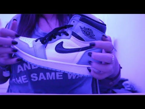 asmr tapping and scratching | air jordan 1 university blue review kicksvip.ru + soft whispers