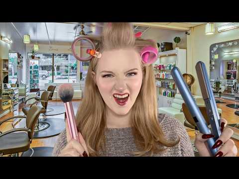 ASMR Sassy Hairstylist Gets You Ready for Holiday Party 💇‍♀️💄 (Jersey Accent)