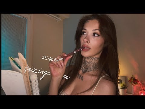 [türkçe asmr] ölçülerini alıp seni çiziyorum | rp