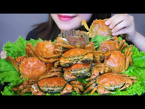 ASMR EATING HONGKONG HAIR CRAB EATING SOUNDS | LINH-ASMR