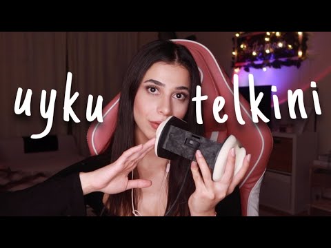 ASMR TÜRKÇE 😴😪 RAHAT UYUMAN İÇİN KULAKTAK KULAĞA UYKU TELKİNLERİ 🥱💤🛌🏼