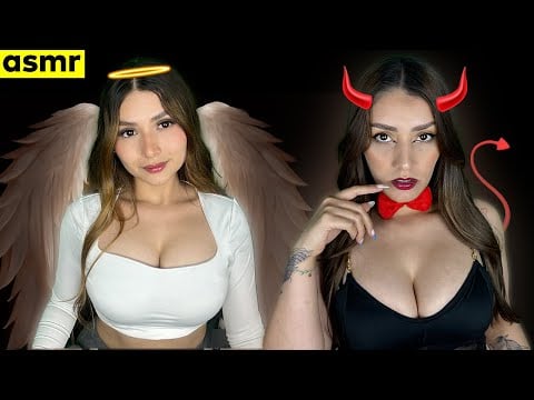 El Ángel y la Diabla Pelean por Ti… ¿A Quién Elegirás? 🤔 | ASMR Roleplay