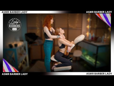 💈 ASMR Neck and Shoulders Massage by Barber Lady Angelica