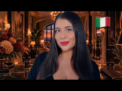 ASMR RP | Luxury Fall Hotel Check-In & Breakfast Menu 🇮🇹 (Italian Accent)