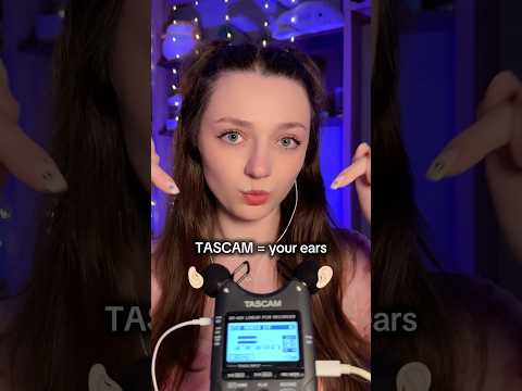 TASCAM = your ears 👂🏻 #asmr #asmrsounds #asmrrelax #asmrsleep #relax #tingles #asmrvideo
