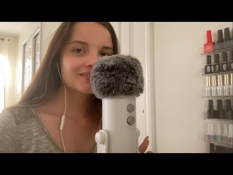 ASMR switching between inaudible & audible whispers 😴