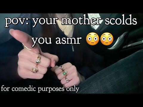 your mother scolds you asmr (very silly) || lofi asmr