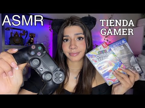ASMR roleplay ESPAÑOL / VENDEDORA de VIDEOJUEGOS + TIENDA PRODUCTOS GAMER  😴