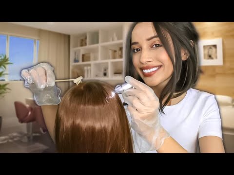 ASMR TRATANDO O COURO CABELUDO | Asmr Doctor Scalp Check and Treatment