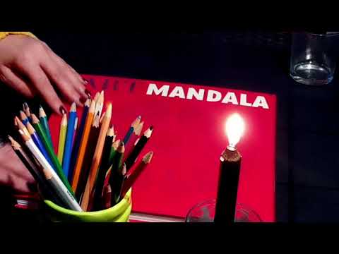 Asmr français Chuchotement près du micro, je vous présente mon livre de coloriage, "Art Mandala"