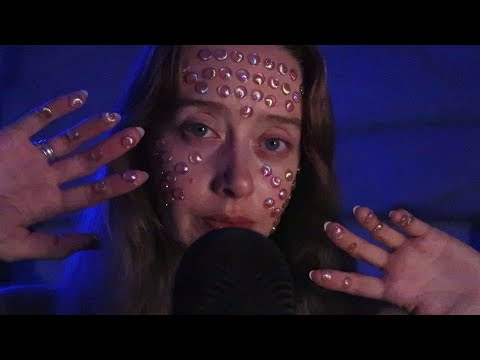 ASMR FACE STRASS - Você vai dormir rapidamente com esse vídeo | tapping, scratching & mouth sounds