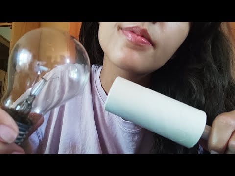 ASMR doing your makeup with unexpected tools ✨