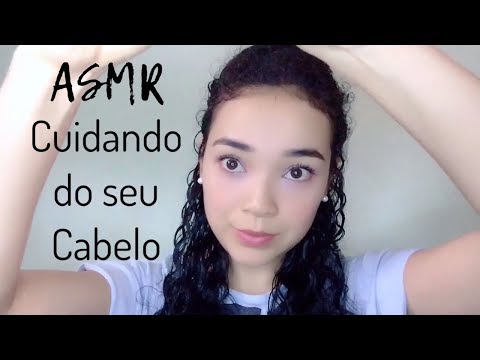 ASMR | Atenção Pessoal | Cuidando do Seu/meu Cabelo| Umectação, lavagem e finalização.