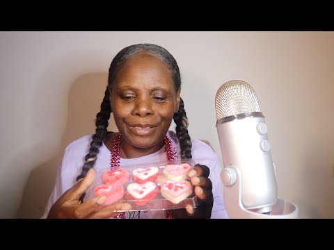 Marshmallow Hearts mmm... So Yummy ASMR Eating Sounds