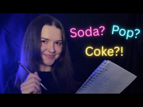 ASMR Testing Your Regional Dialect! 🗣️ ✍️ (Soft Spoken)