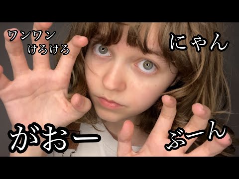『ASMR- 動き声』日本語のオノマトペ | ASMR Japanese onomatopoeias | Hand movements, Whispering | オノマトペasmr