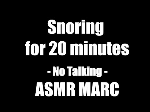 Snoring for 20 minutes - ASMR - No Talking