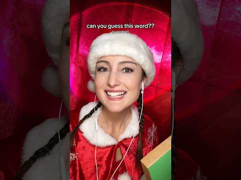 can you guess this holiday word?? (it's super fast) #asmr #guesstheword #asmrgame