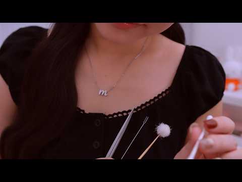 ASMR Vệ sinh tai ru ngủ cho đứa em cú đêm👂💤 